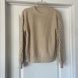 Cupshe Textured Sleeve Sweater
